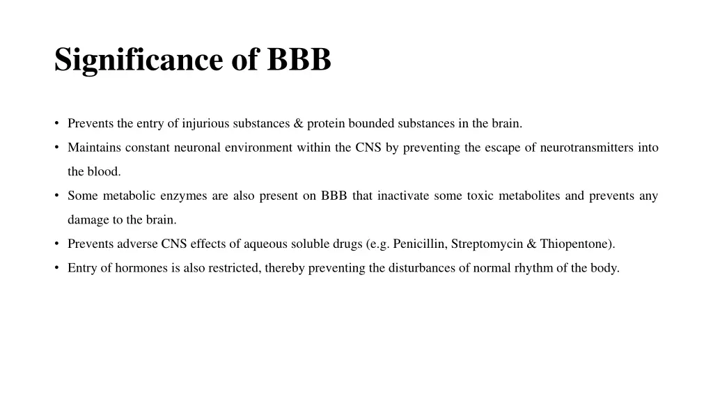 significance of bbb