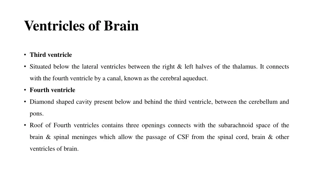 ventricles of brain 1