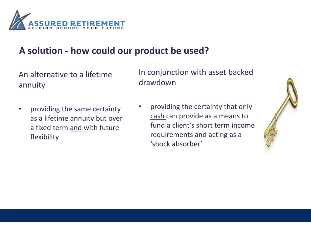 a solution how could our product be used