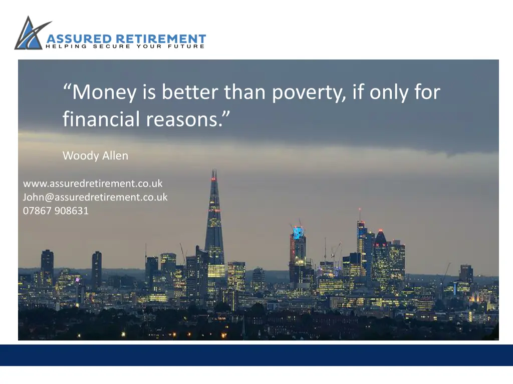 money is better than poverty if only