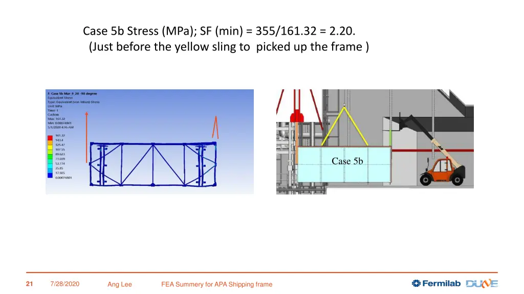 case 5b stress mpa sf min 355 161 32 2 20 just