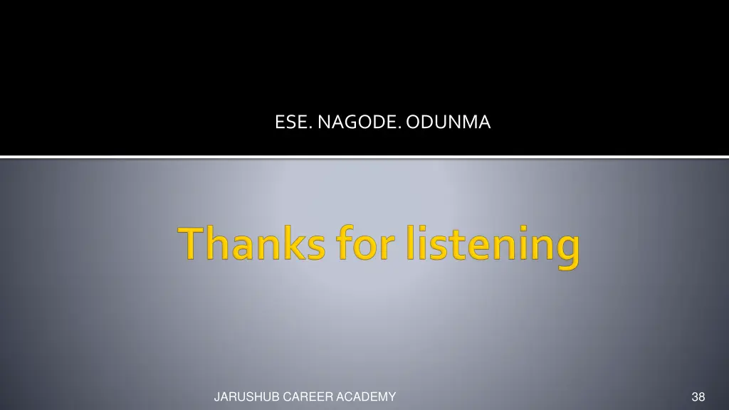 ese nagode odunma
