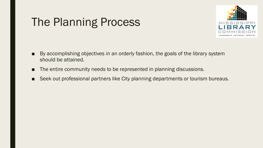 the planning process