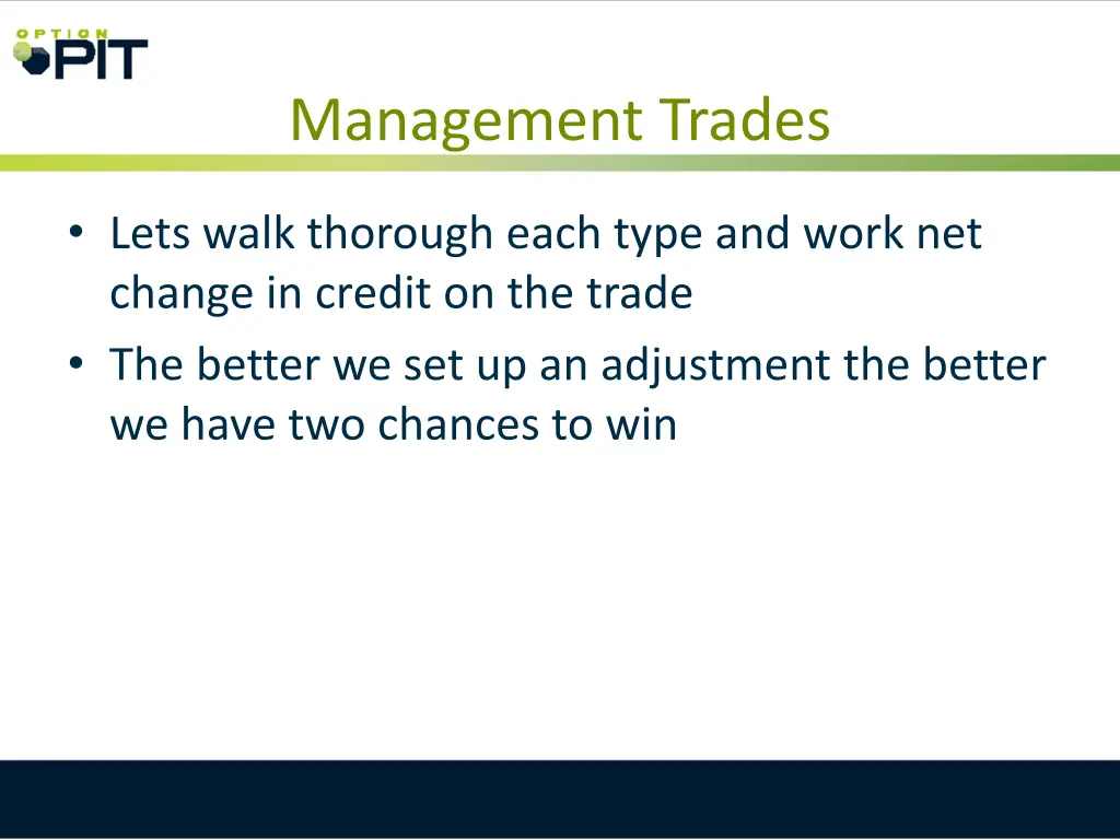 management trades