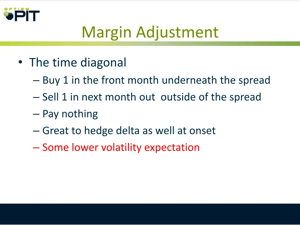 margin adjustment