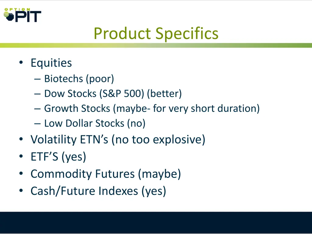 product specifics