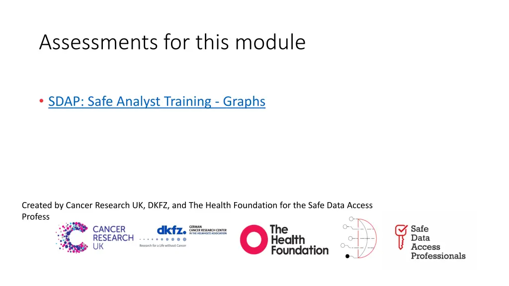 assessments for this module