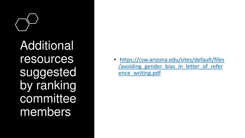 additional resources suggested by ranking