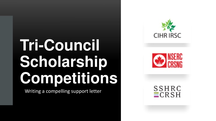 tri council scholarship competitions writing