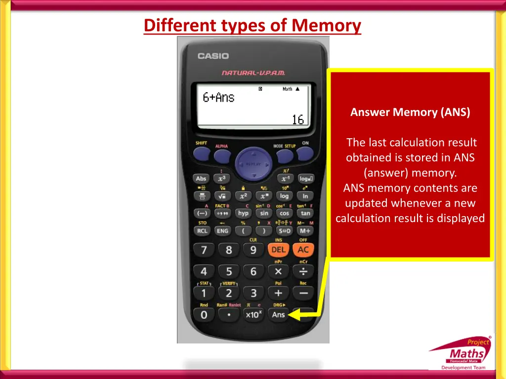 different types of memory