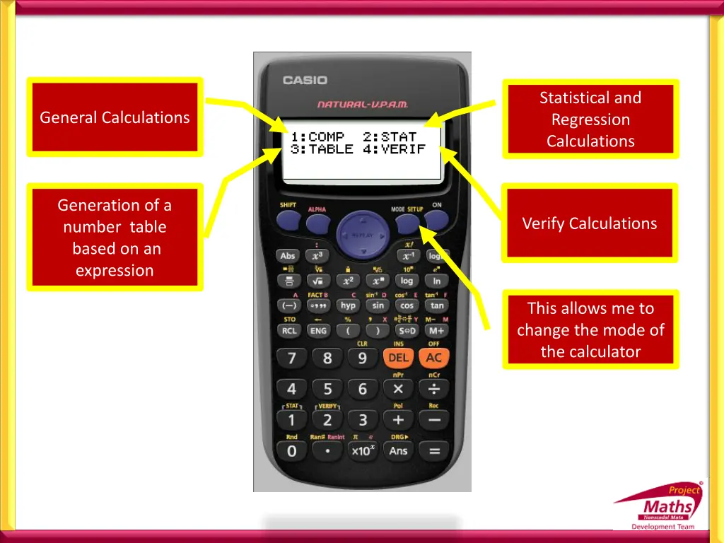 statistical and regression calculations