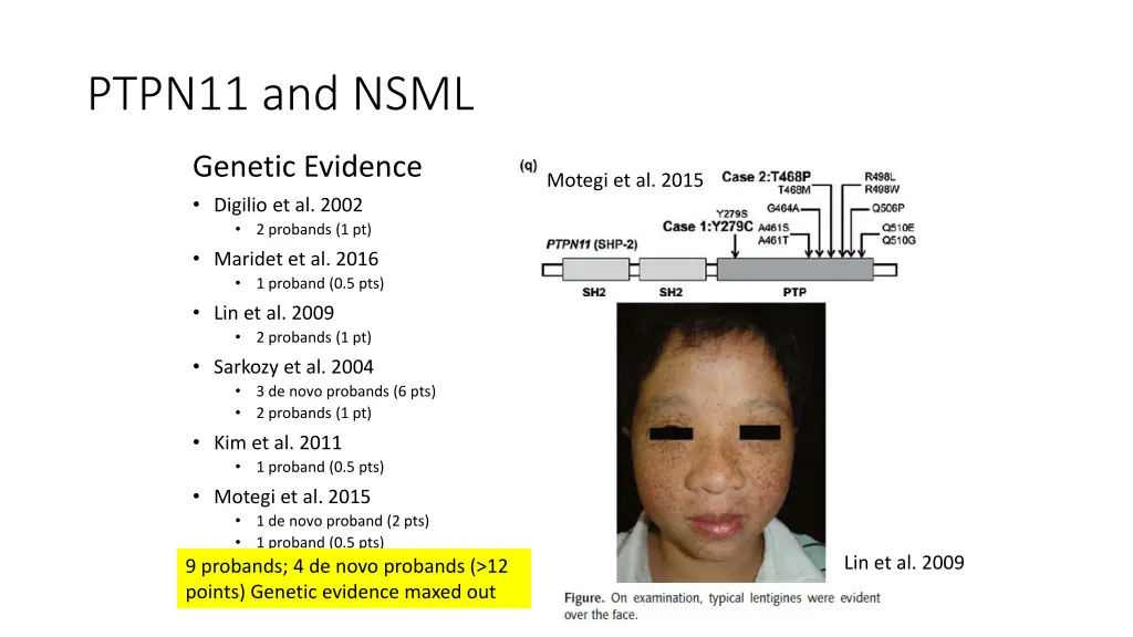 ptpn11 and nsml