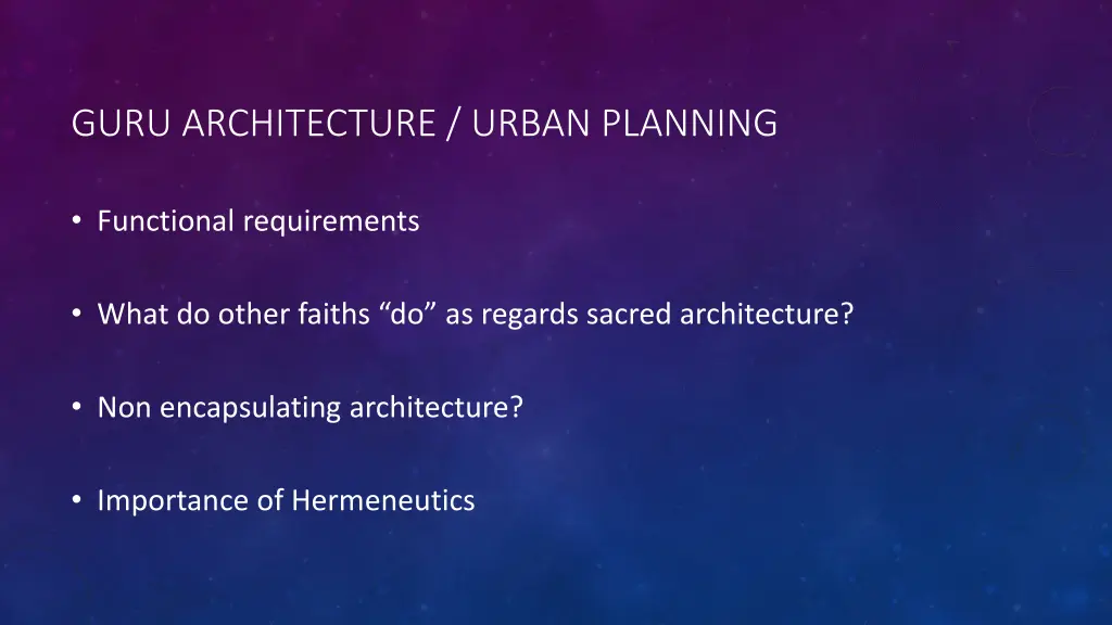 guru architecture urban planning