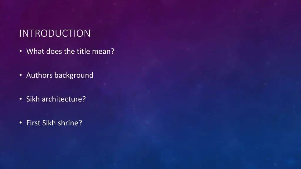 introduction