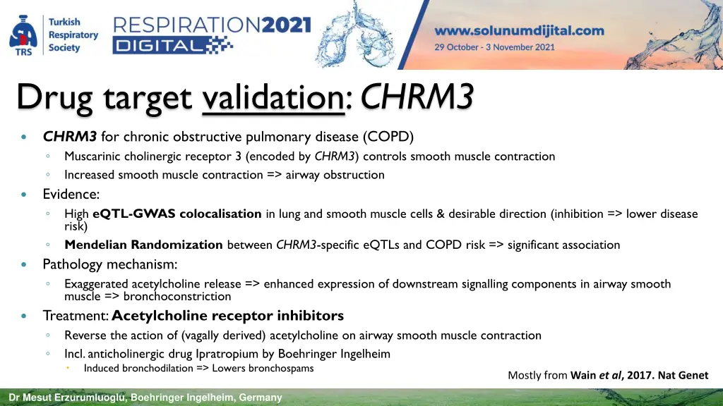 drug target validation chrm3