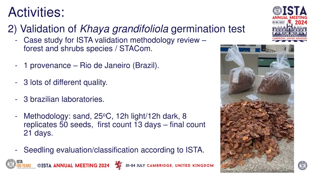 activities 2 validation of khaya grandifoliola