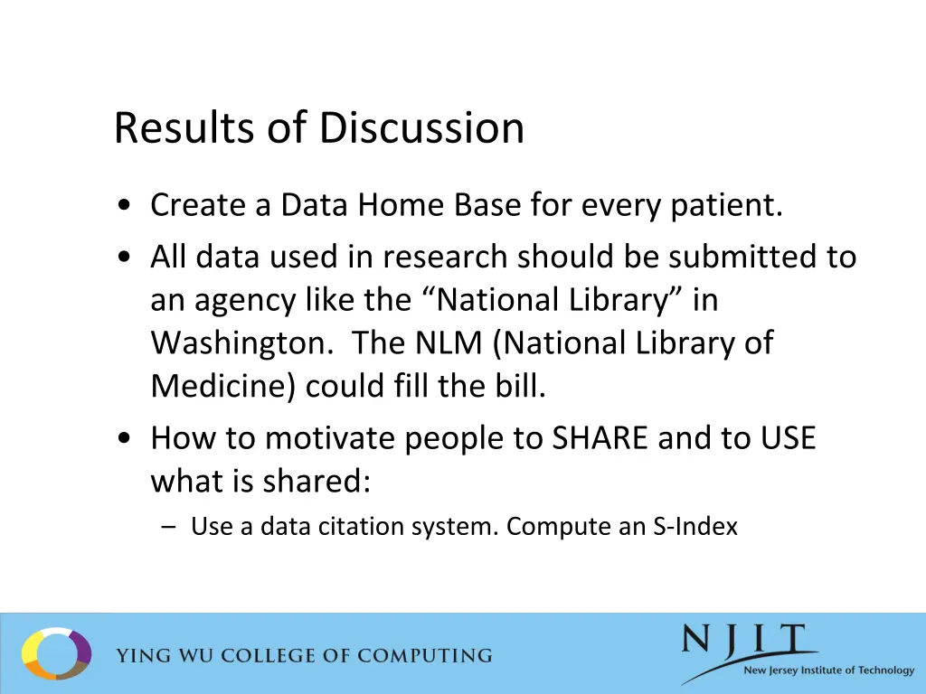 results of discussion