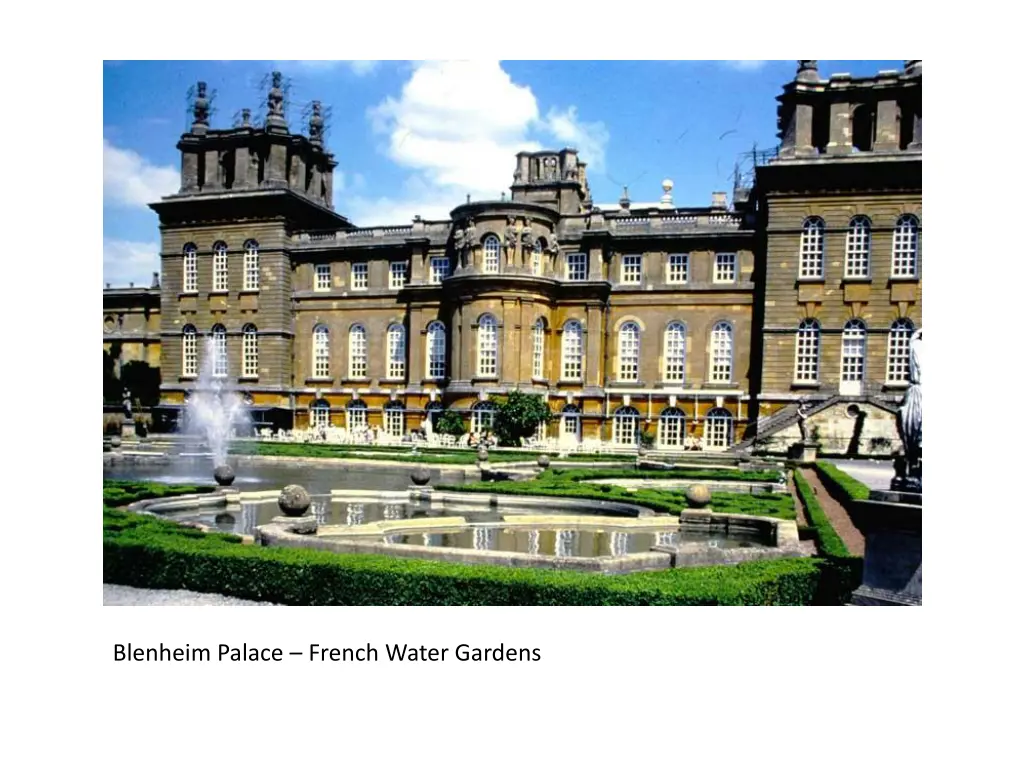 blenheim palace french water gardens
