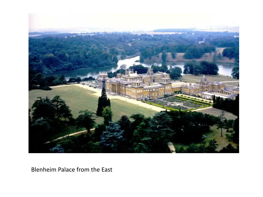 blenheim palace from the east