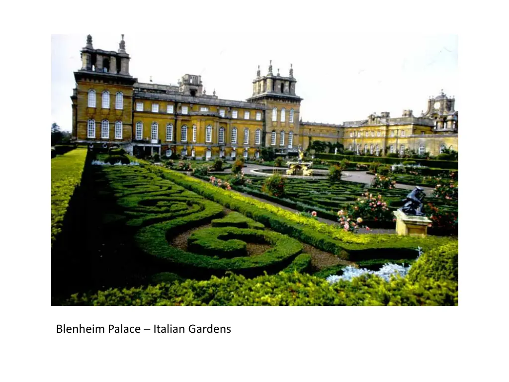 blenheim palace italian gardens