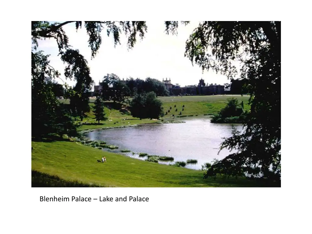 blenheim palace lake and palace