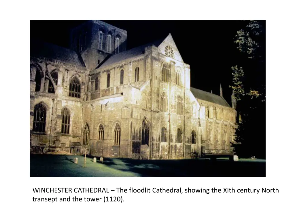 winchester cathedral the floodlit cathedral