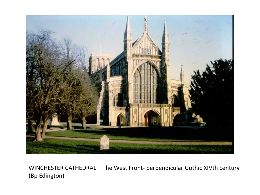 winchester cathedral the west front perpendicular