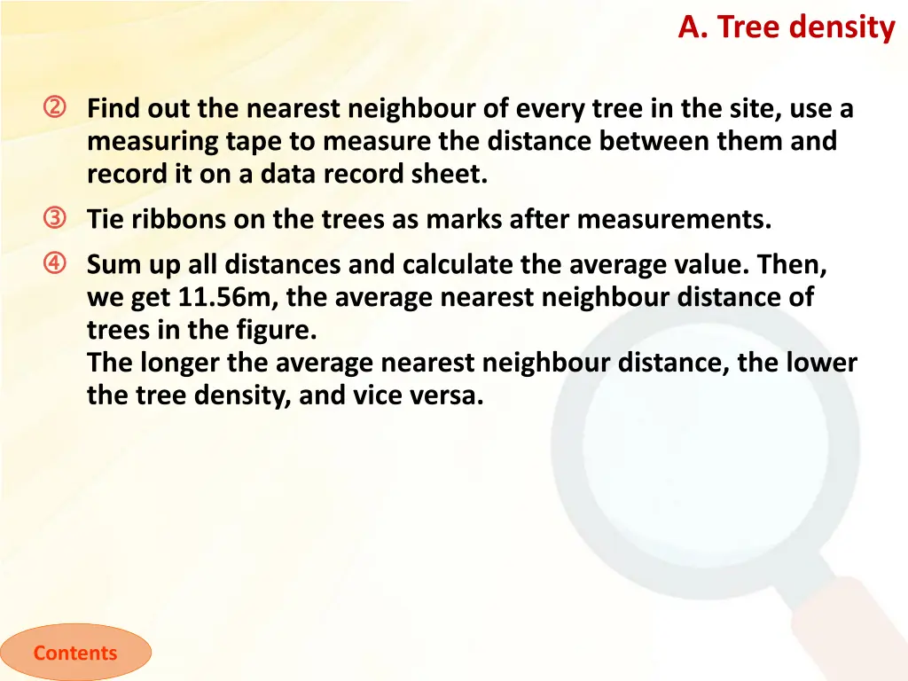a tree density 1