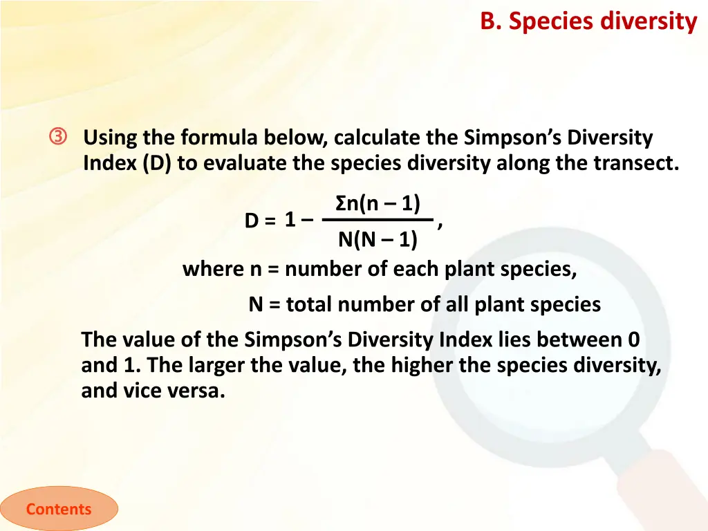 b species diversity 1