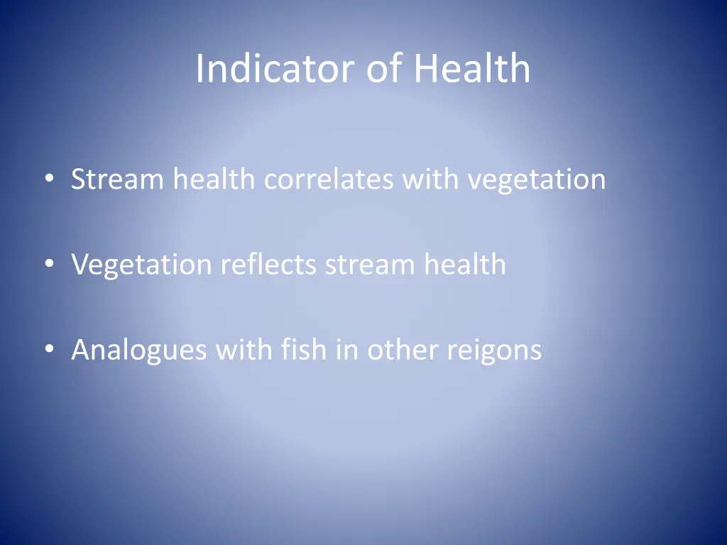 indicator of health