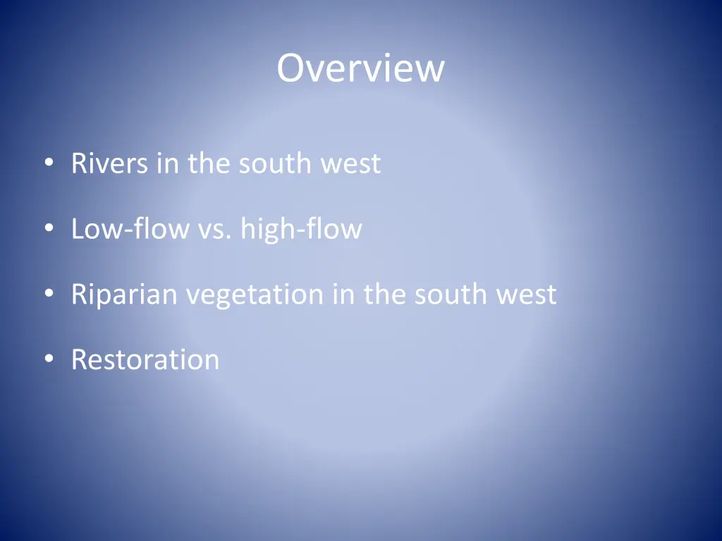 overview