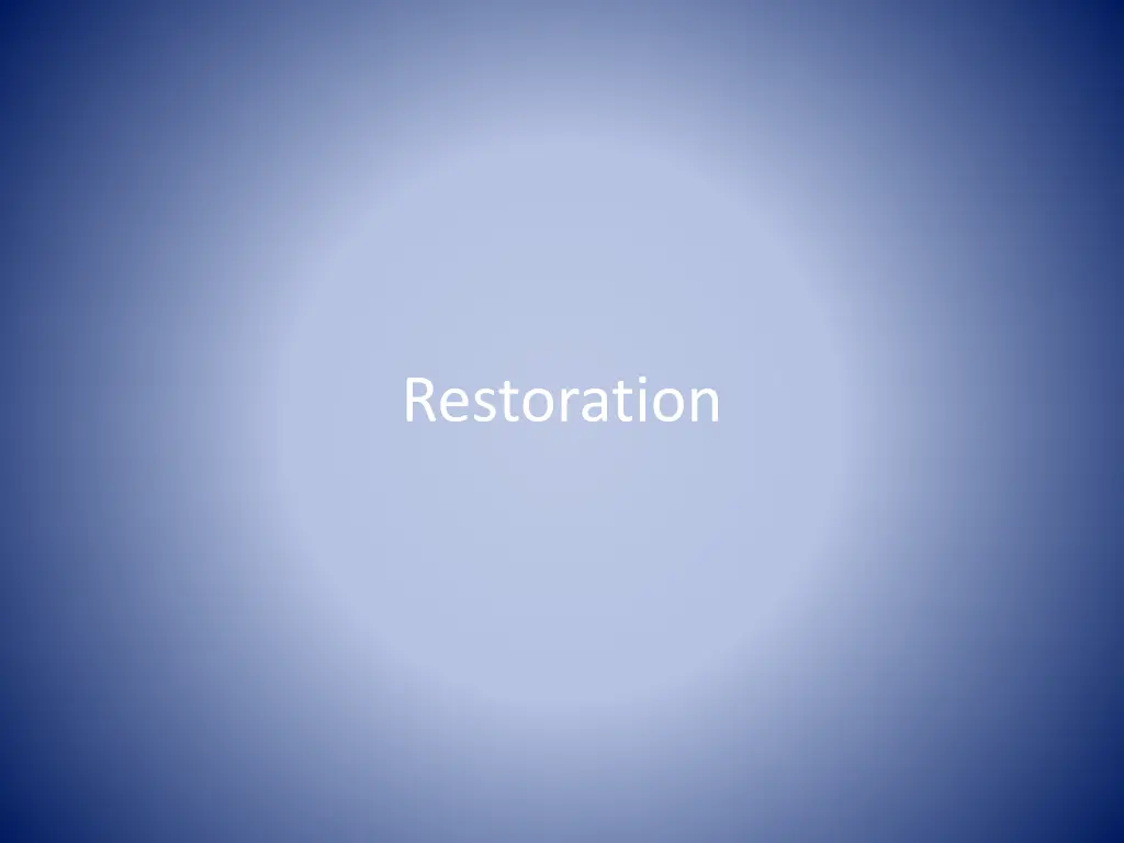 restoration