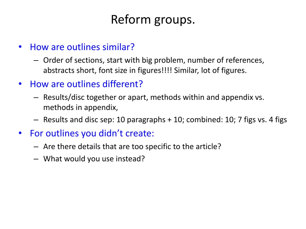 reform groups