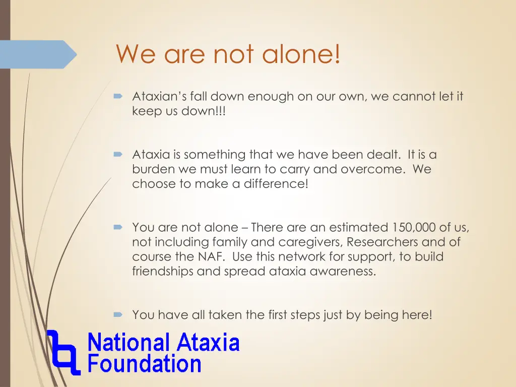 we are not alone