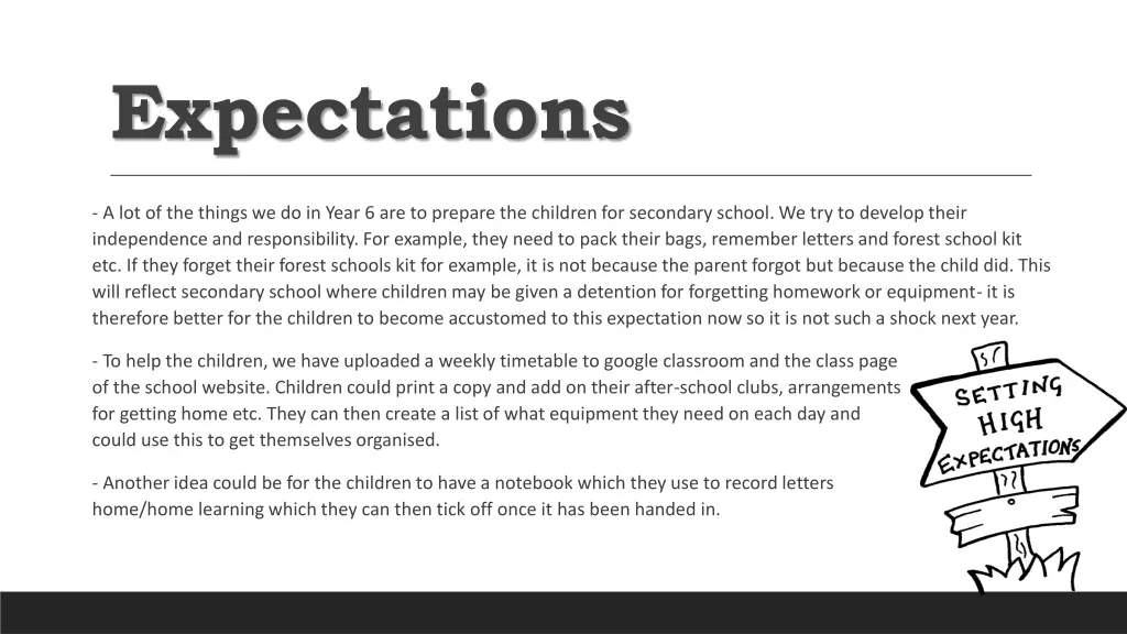 expectations
