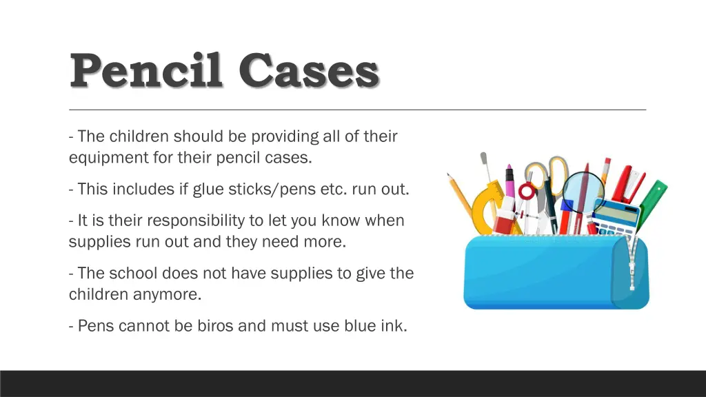 pencil cases