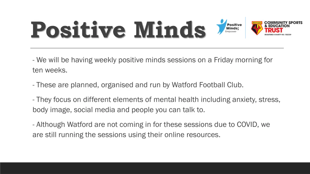 positive minds