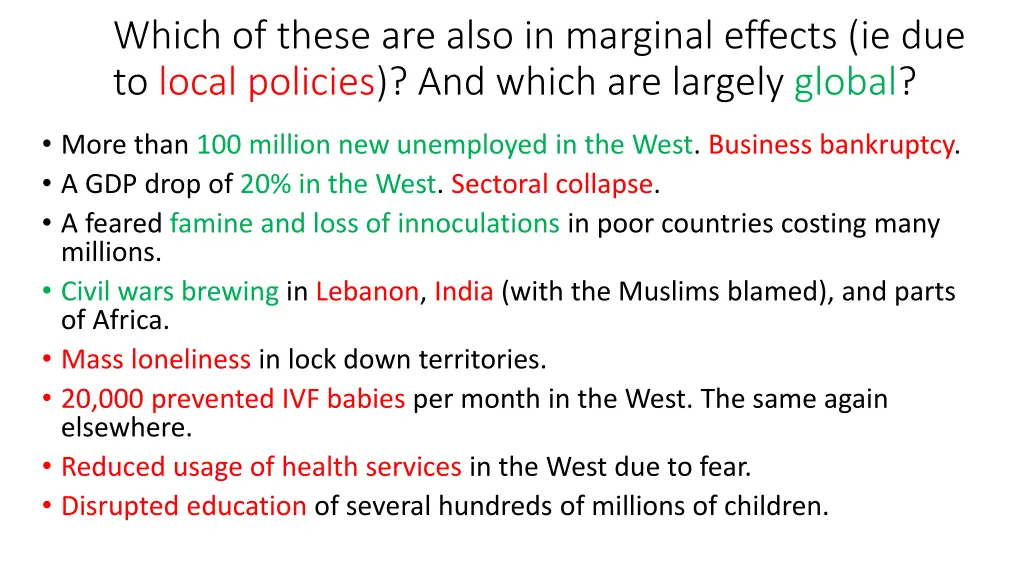 which of these are also in marginal effects
