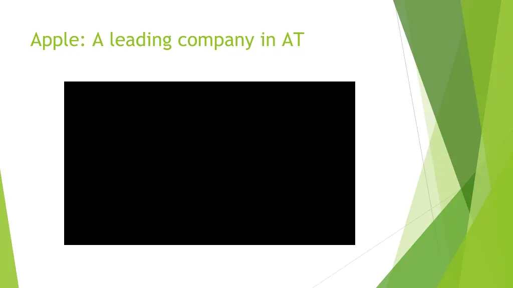apple a leading company in at