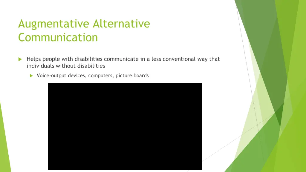 augmentative alternative communication
