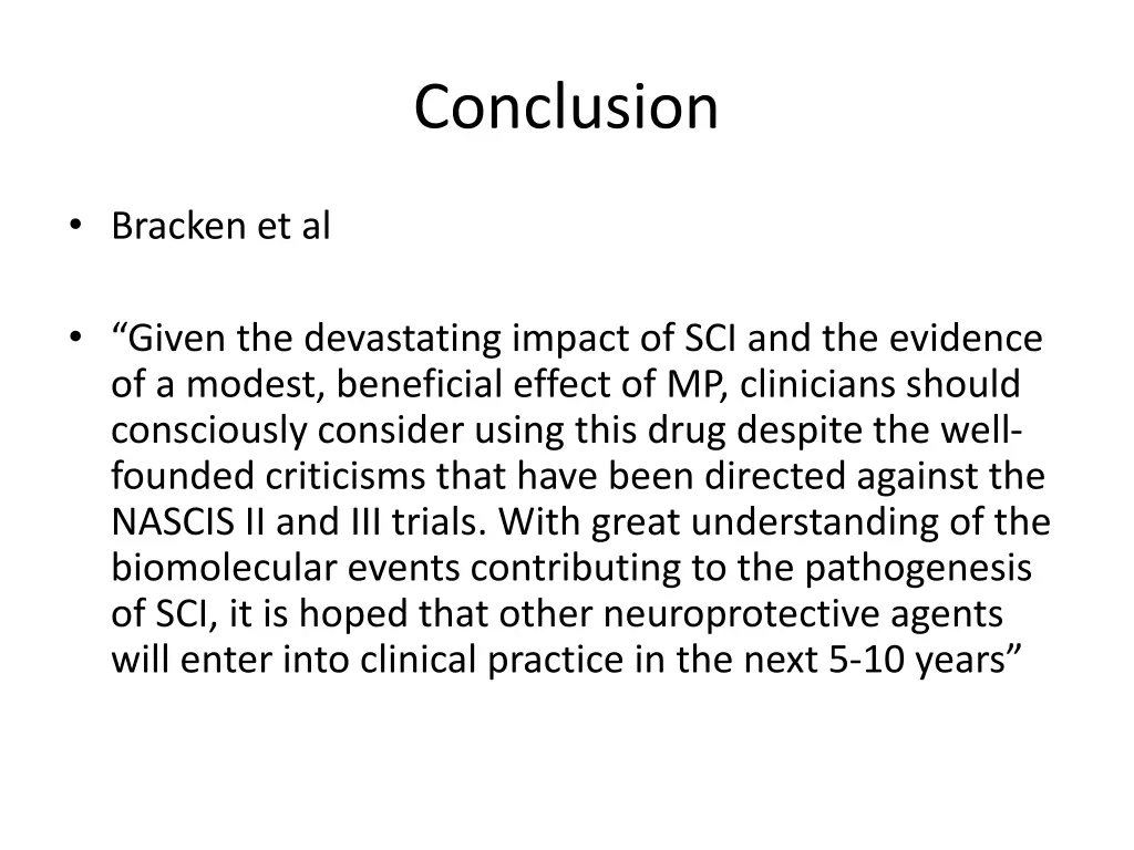 conclusion