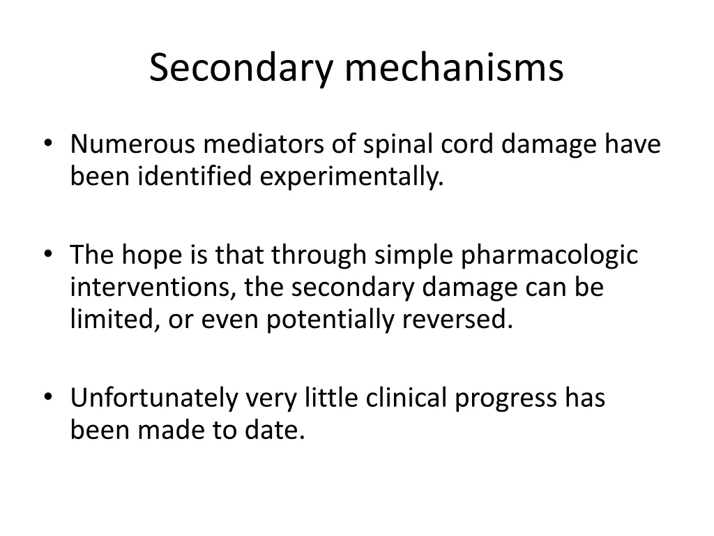 secondary mechanisms 1