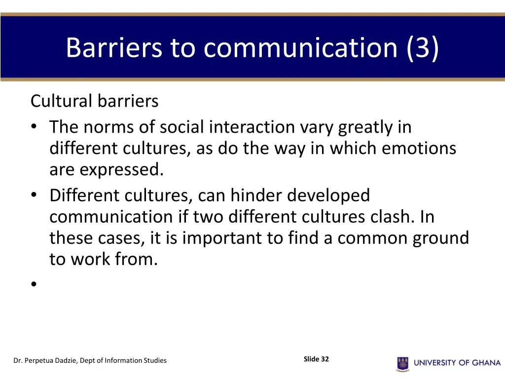barriers to communication 3 2
