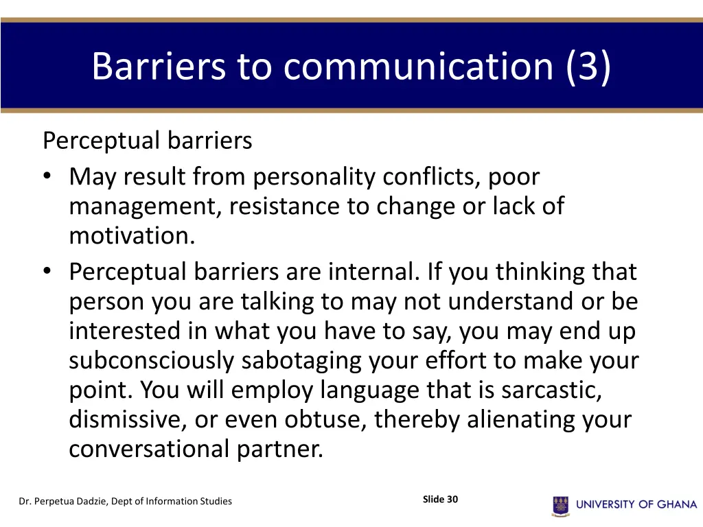 barriers to communication 3