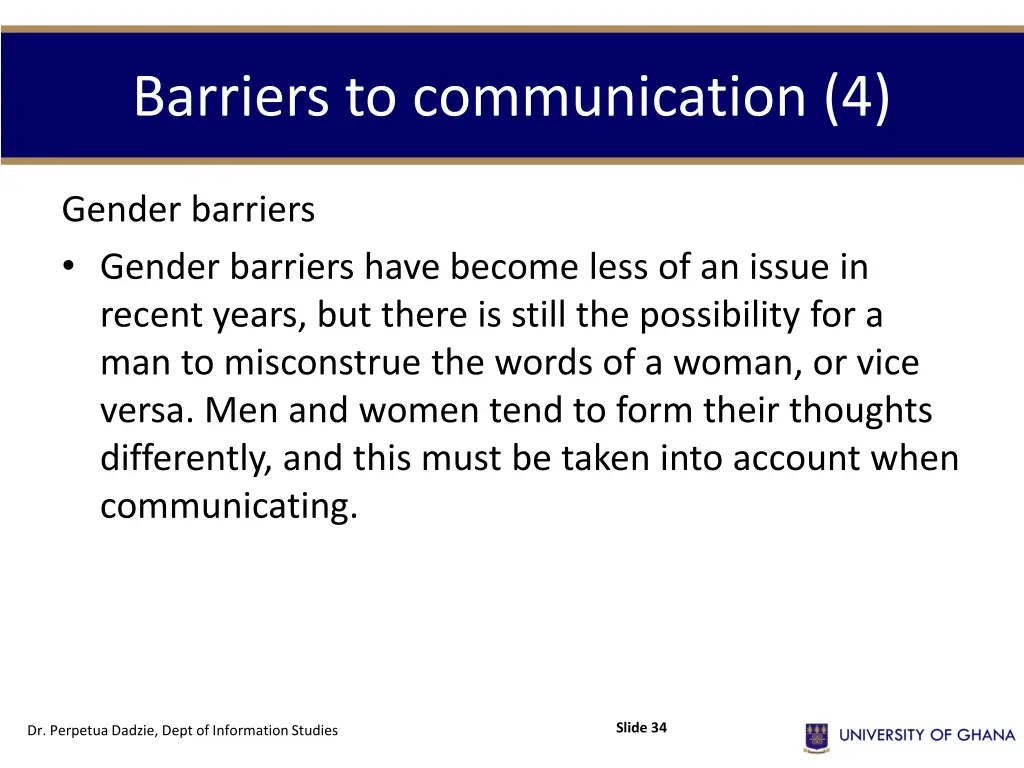 barriers to communication 4