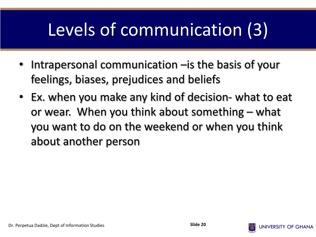 levels of communication 3