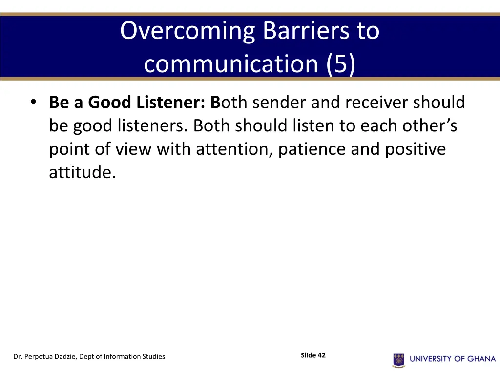 overcoming barriers to communication 5