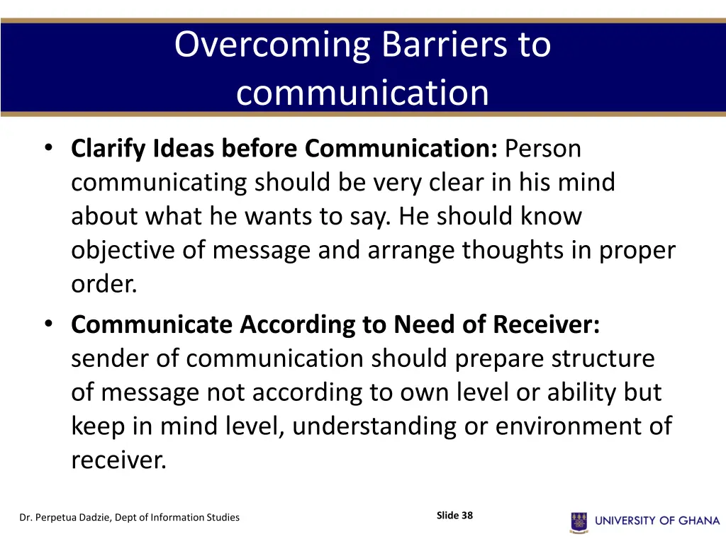overcoming barriers to communication