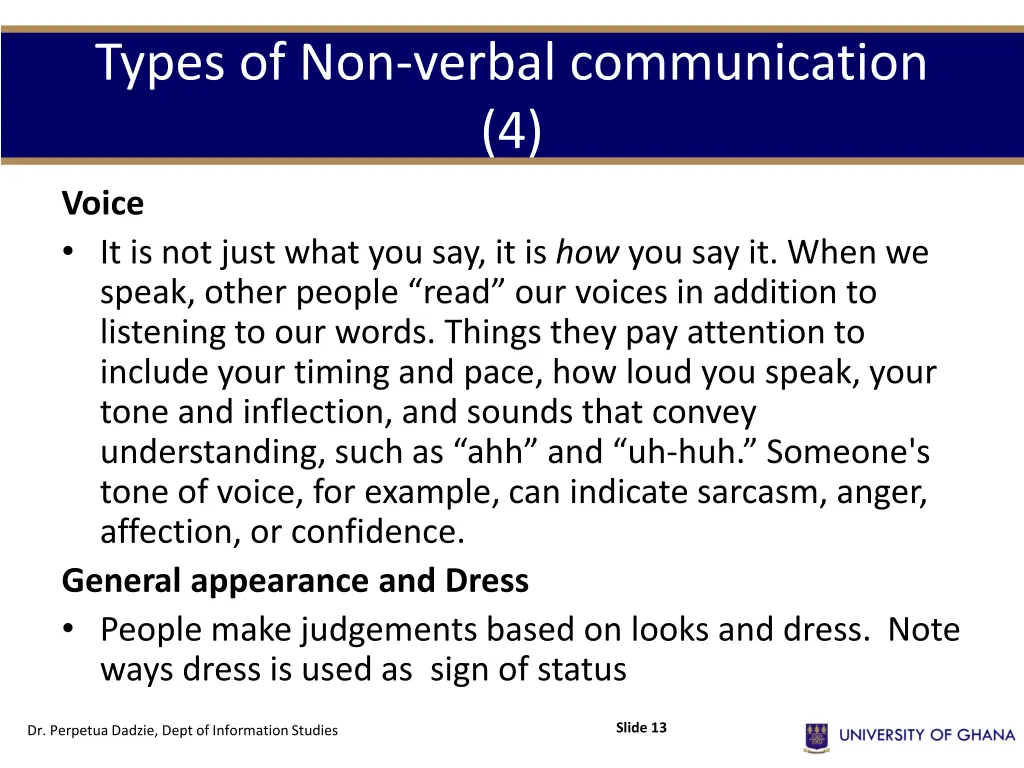 types of non verbal communication 4