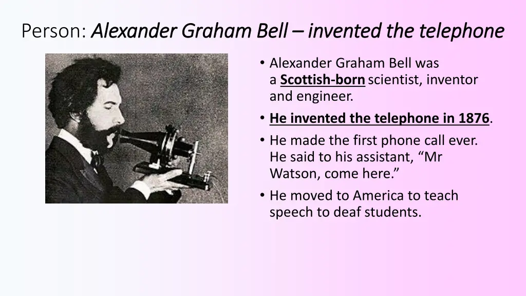 person alexander graham bell alexander graham